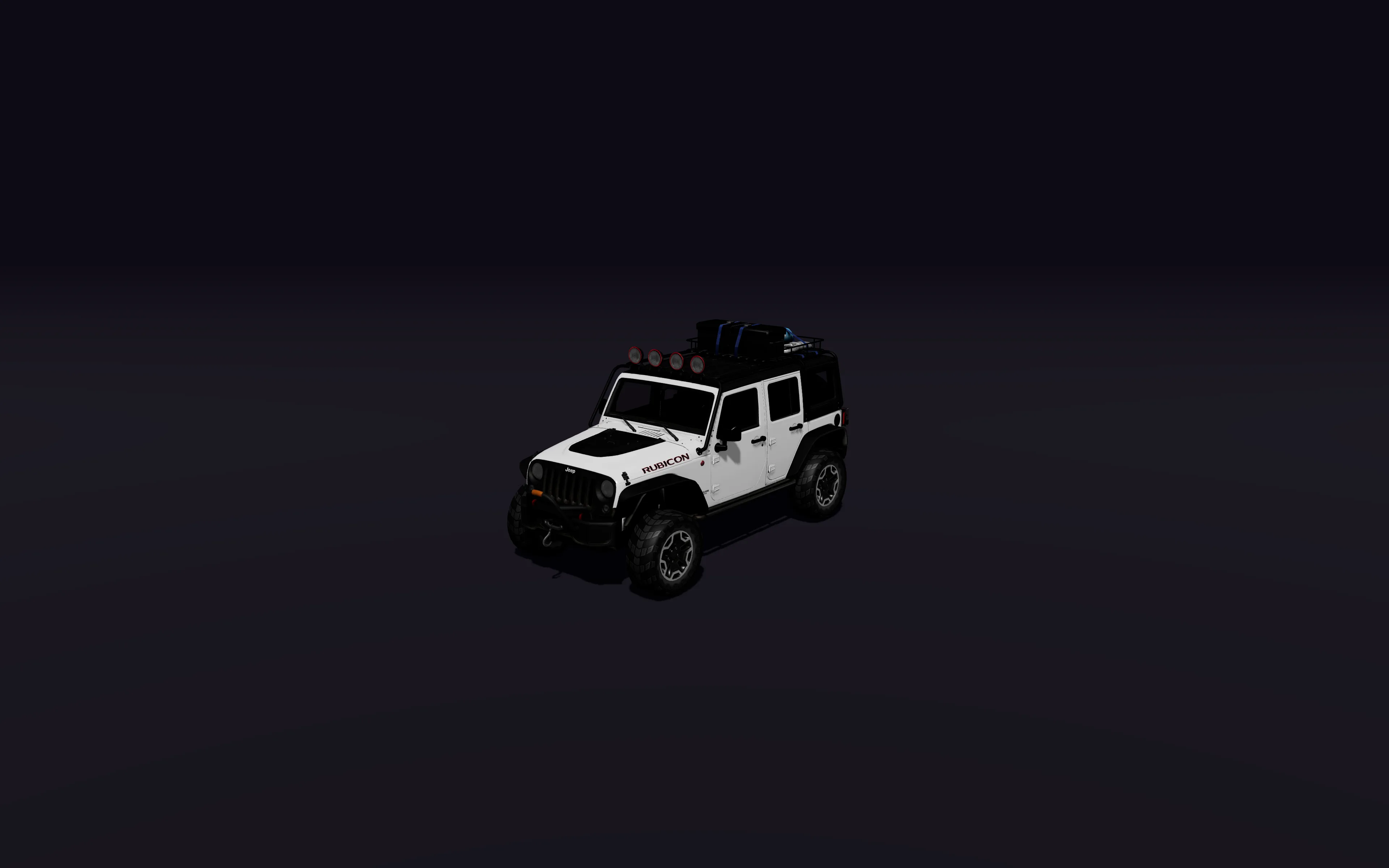The 4x4 as uploaded, one closed mesh